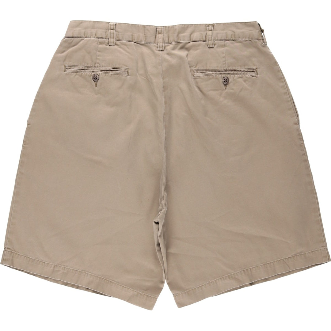 Ralph Lauren POLO by Ralph Lauren TYLER SHORT Two-pleat chino shorts, short pants, men's size W33 cotton Beige type Vintage Second Hand