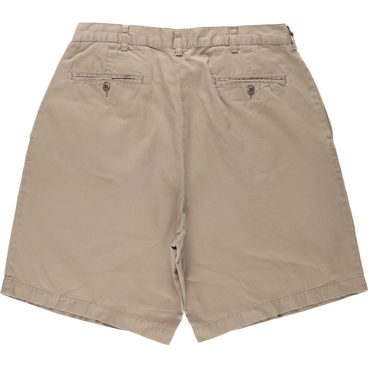 Ralph Lauren POLO by Ralph Lauren TYLER SHORT Two-pleat chino shorts, short pants, men's size W33 cotton Beige type Vintage Second Hand