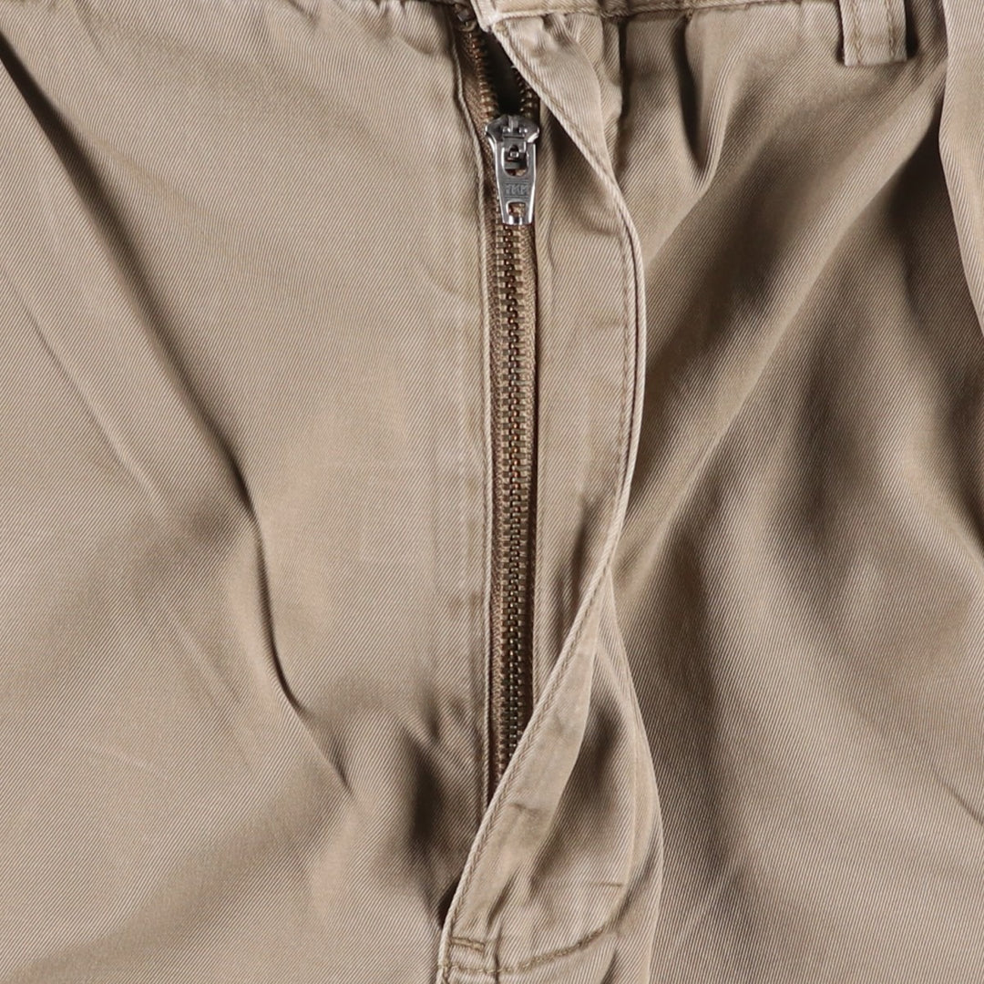 Ralph Lauren POLO by Ralph Lauren TYLER SHORT Two-pleat chino shorts, short pants, men's size W33 cotton Beige type Vintage Second Hand