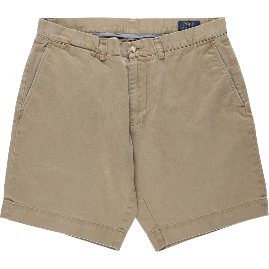 Ralph Lauren POLO RALPH LAUREN CLASSIC FIT 9" Chino Shorts (Men's size W34 equivalent) cotton Beige type Vintage Second Hand