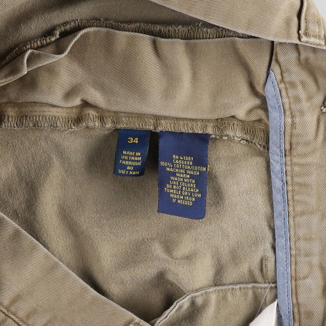 Ralph Lauren POLO RALPH LAUREN CLASSIC FIT 9" Chino Shorts (Men's size W34 equivalent) cotton Beige type Vintage Second Hand
