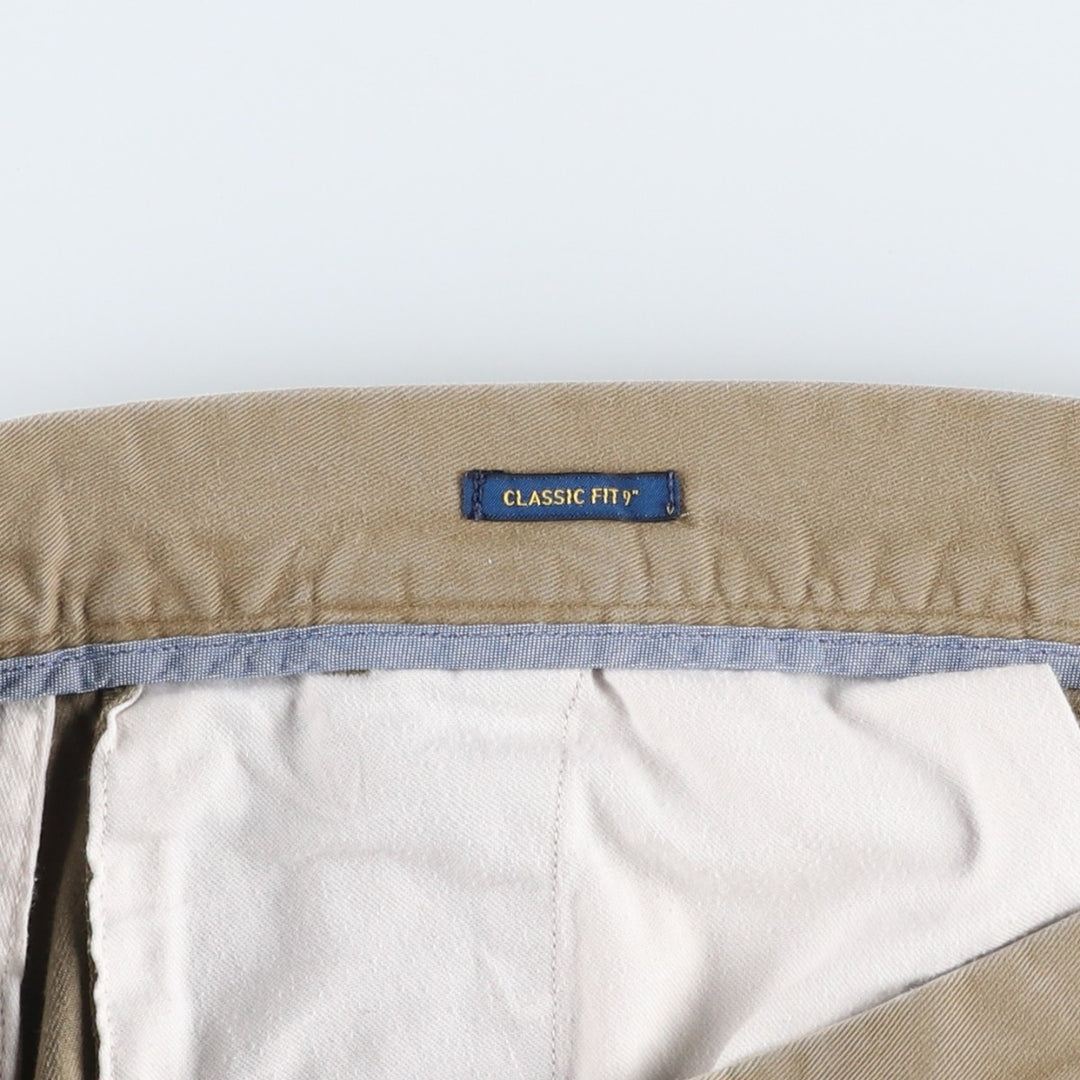 Ralph Lauren POLO RALPH LAUREN CLASSIC FIT 9" Chino Shorts (Men's size W34 equivalent) cotton Beige type Vintage Second Hand