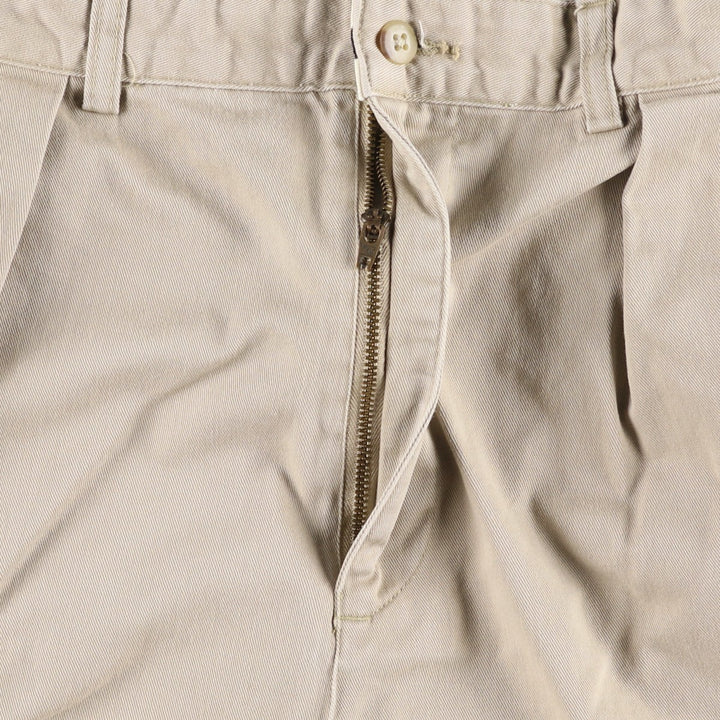 Ralph Lauren Polo Ralph Lauren Two-pleat Chino Shorts, Men's, Size W35 cotton Beige type Vintage Second Hand