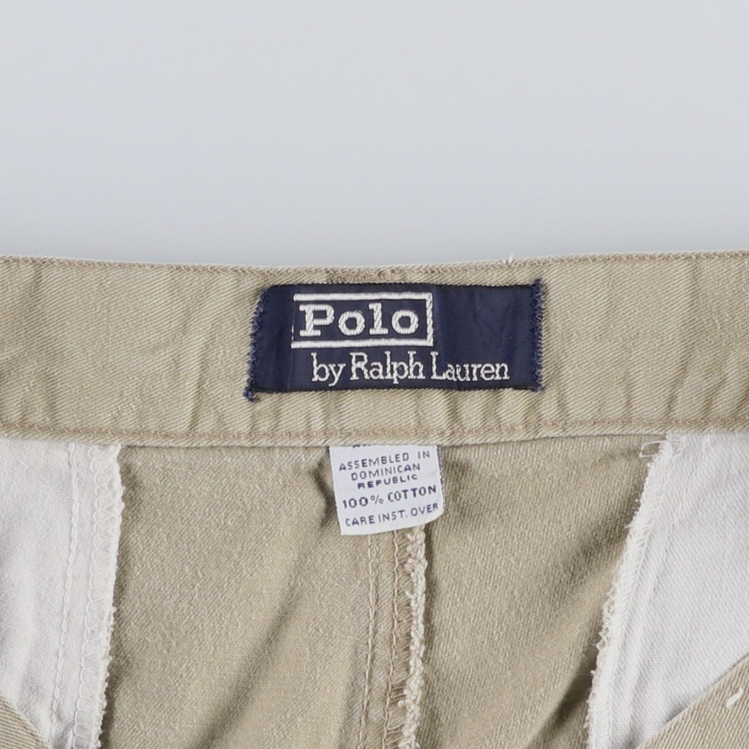 Ralph Lauren POLO by Ralph Lauren Two-pleat Chino Shorts Shorts Men's W32 equivalent cotton Beige type Vintage Second Hand