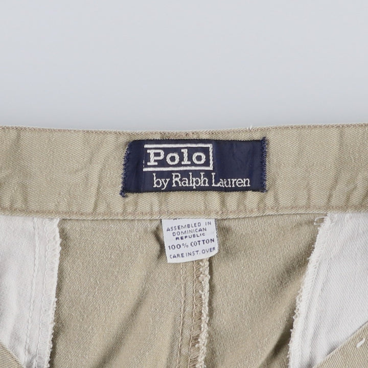 Ralph Lauren POLO by Ralph Lauren Two-pleat Chino Shorts Shorts Men's W32 equivalent cotton Beige type Vintage Second Hand