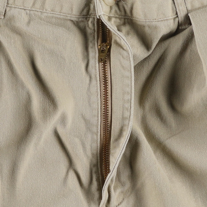 Ralph Lauren POLO by Ralph Lauren Two-pleat Chino Shorts Shorts Men's W32 equivalent cotton Beige type Vintage Second Hand