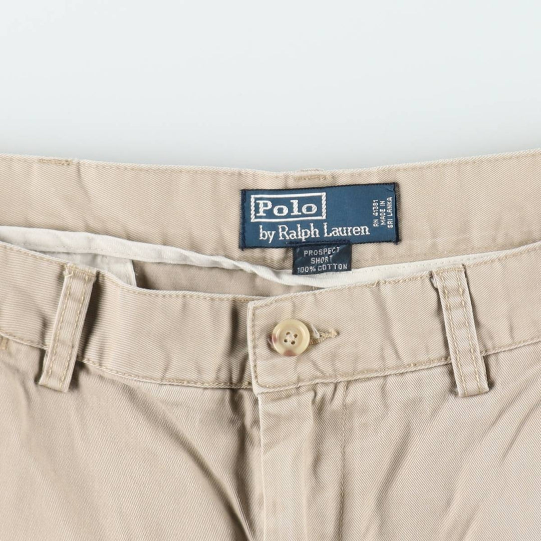 Ralph Lauren POLO by Ralph Lauren PROSPECT SHORT Chino shorts Short pants Men's w36 equivalent cotton Beige type Vintage Second Hand