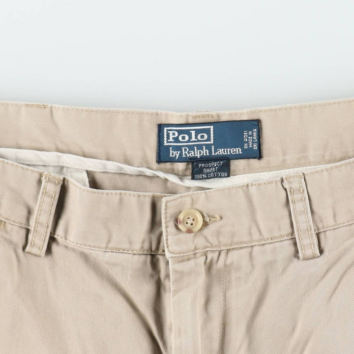 Ralph Lauren POLO by Ralph Lauren PROSPECT SHORT Chino shorts Short pants Men's w36 equivalent cotton Beige type Vintage Second Hand