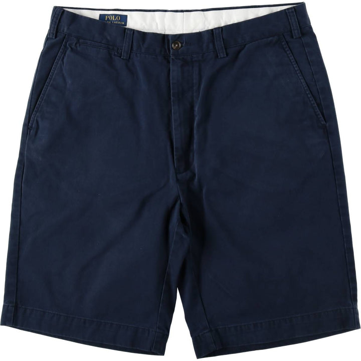 Ralph Lauren POLO RALPH LAUREN Chino Shorts, Half Pants, Men's, W37 equivalent cotton navy blue type Vintage Second Hand