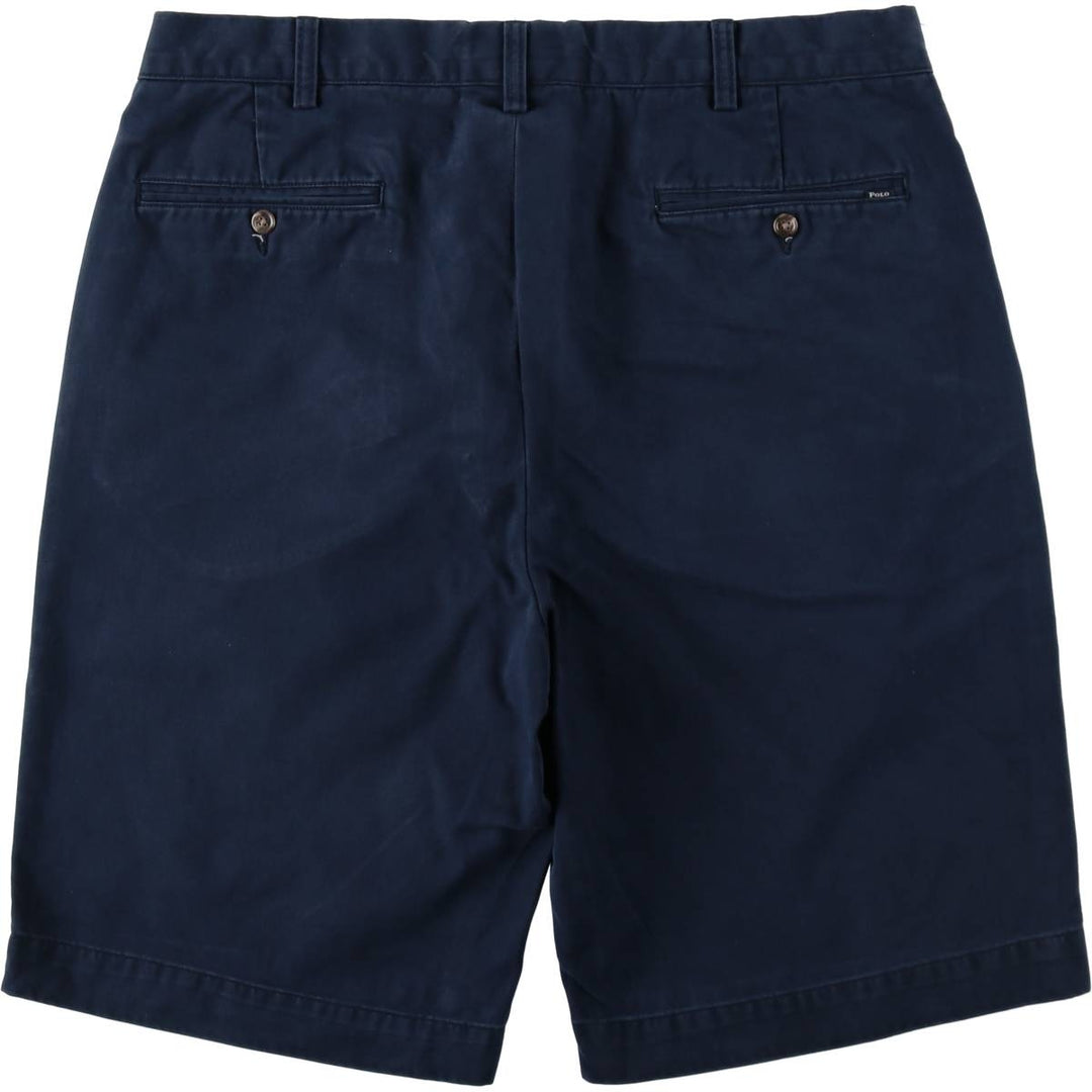Ralph Lauren POLO RALPH LAUREN Chino Shorts, Half Pants, Men's, W37 equivalent cotton navy blue type Vintage Second Hand