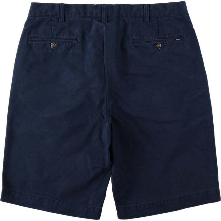 Ralph Lauren POLO RALPH LAUREN Chino Shorts, Half Pants, Men's, W37 equivalent cotton navy blue type Vintage Second Hand