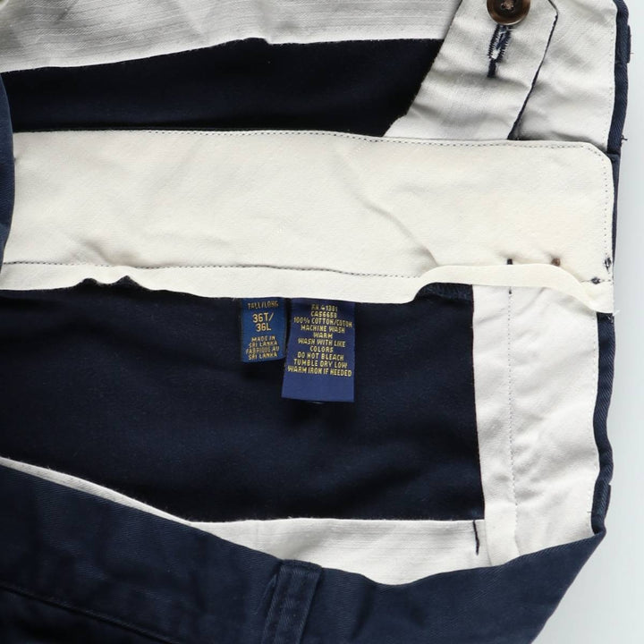 Ralph Lauren POLO RALPH LAUREN Chino Shorts, Half Pants, Men's, W37 equivalent cotton navy blue type Vintage Second Hand