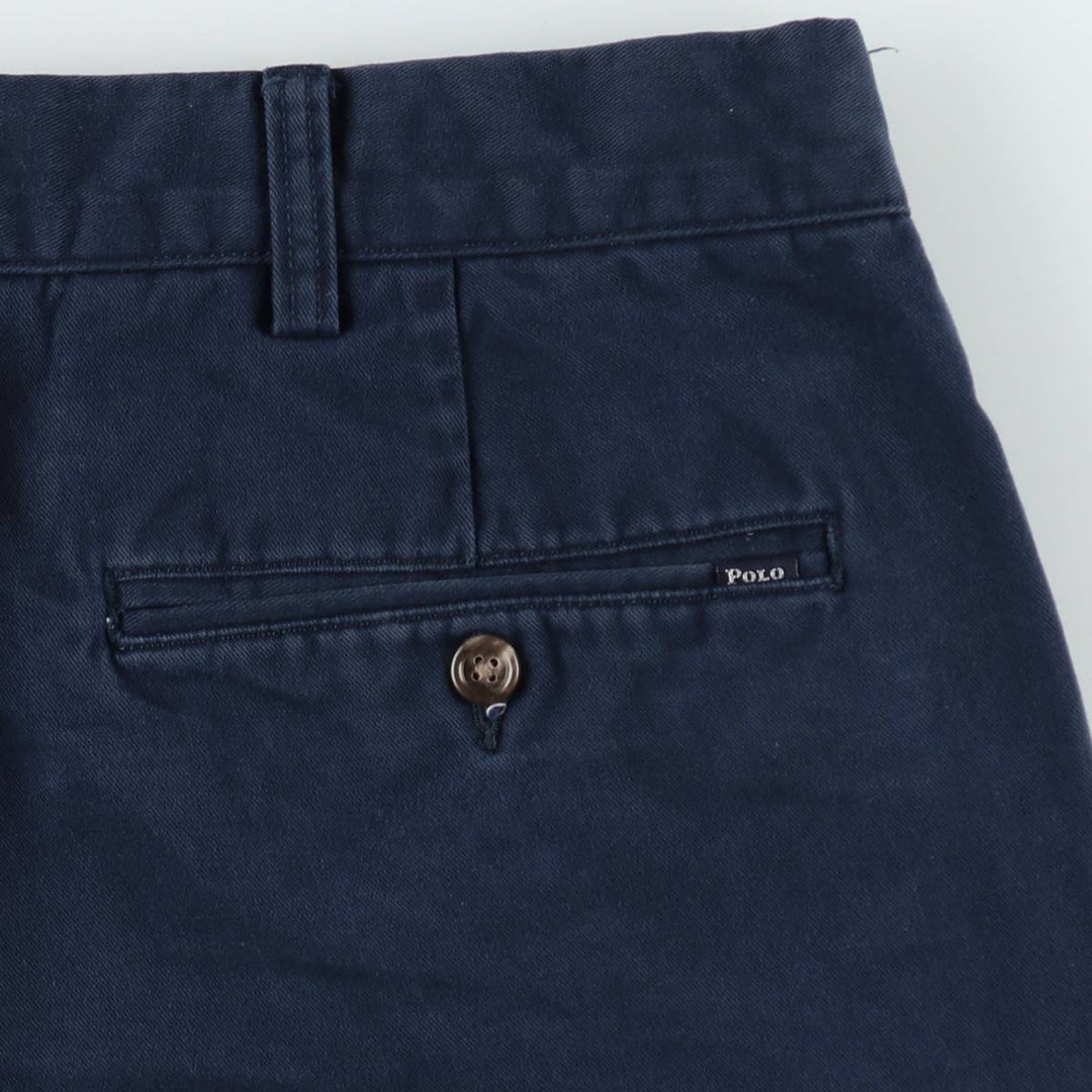 Ralph Lauren POLO RALPH LAUREN Chino Shorts, Half Pants, Men's, W37 equivalent cotton navy blue type Vintage Second Hand