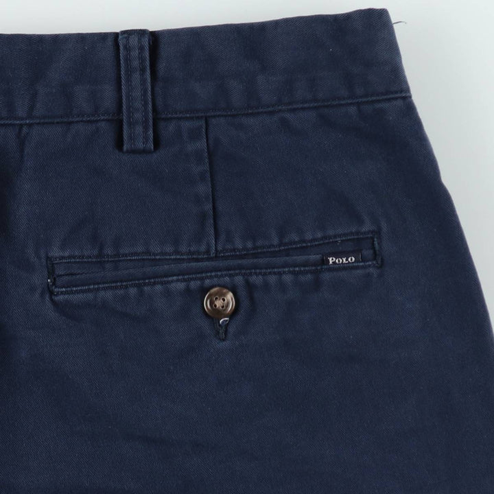 Ralph Lauren POLO RALPH LAUREN Chino Shorts, Half Pants, Men's, W37 equivalent cotton navy blue type Vintage Second Hand