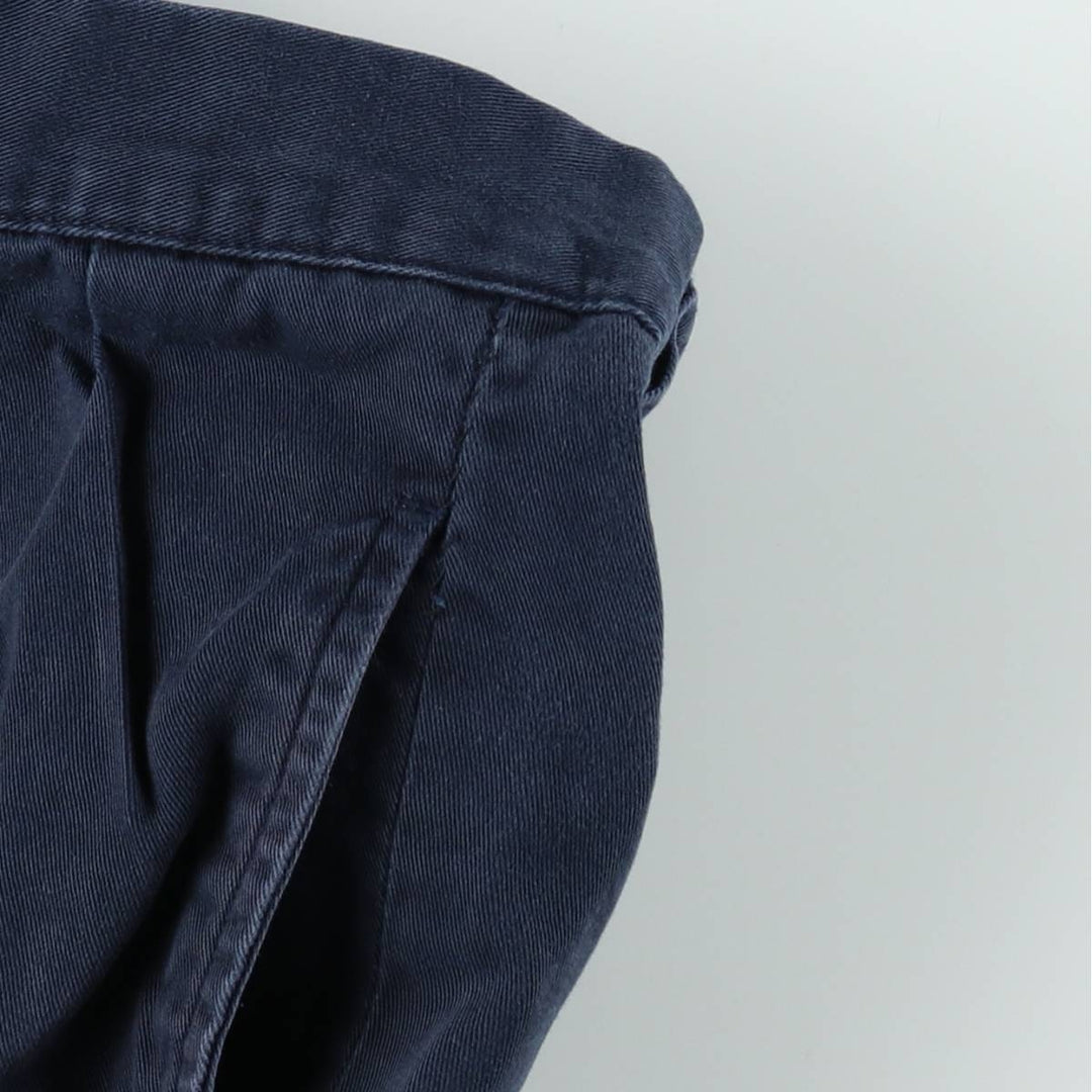 Ralph Lauren POLO by Ralph Lauren Two-pleat Chino Shorts, Men's, Size W34 cotton navy blue type Vintage Second Hand
