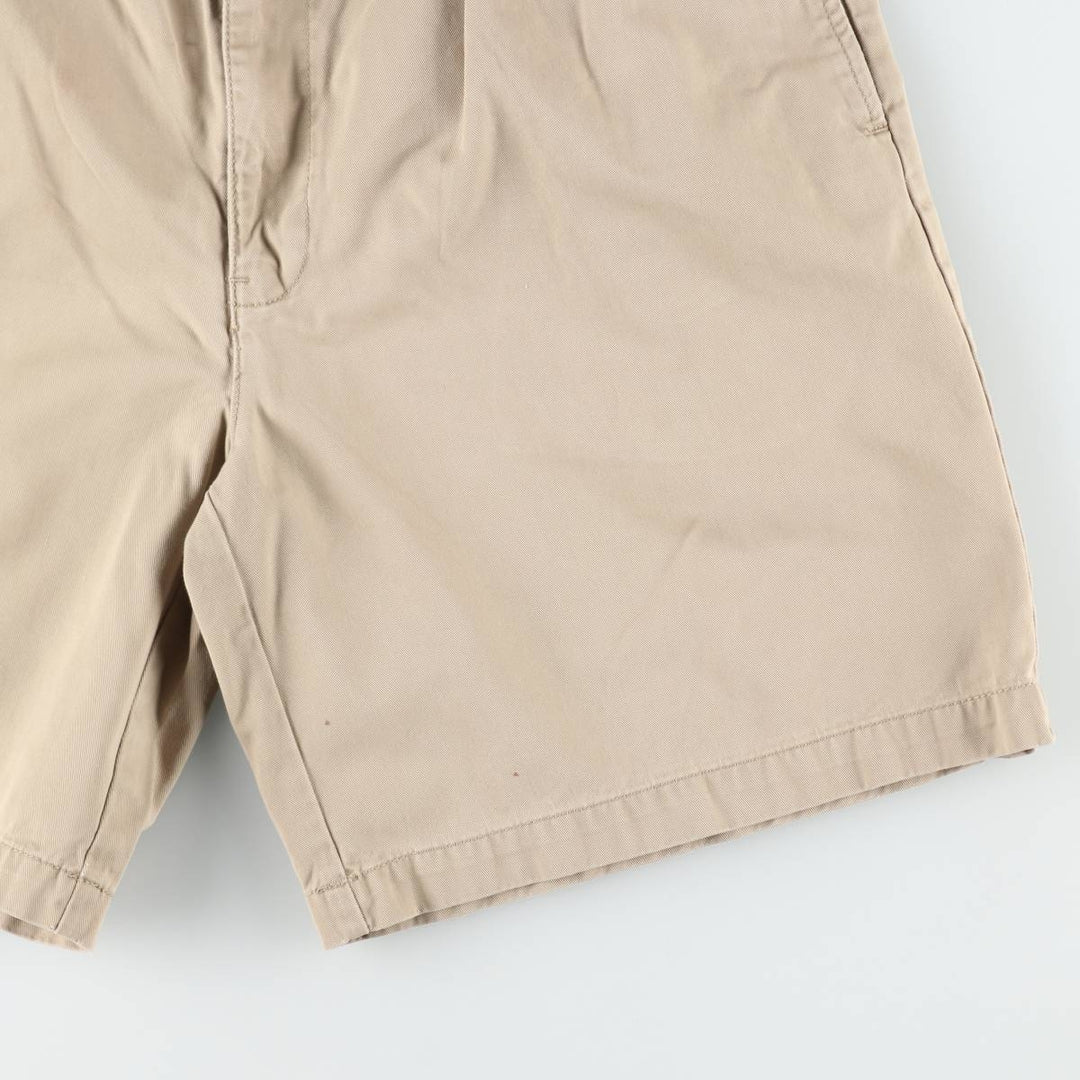 Ralph Lauren POLO by Ralph Lauren TYLER SHORT Two-pleat chino shorts, short pants, men's w35 equivalent cotton Beige type Vintage Second Hand