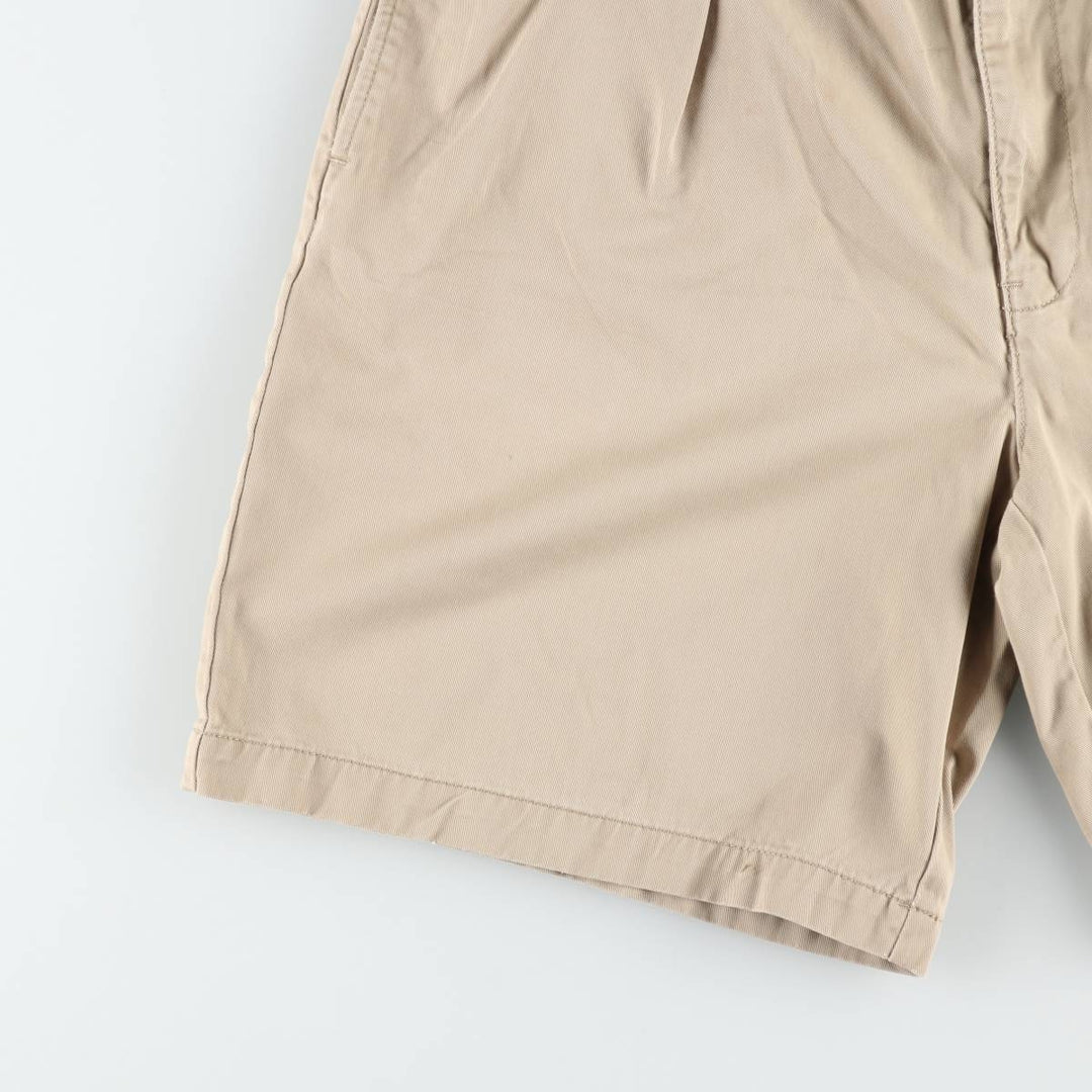 Ralph Lauren POLO by Ralph Lauren TYLER SHORT Two-pleat chino shorts, short pants, men's w35 equivalent cotton Beige type Vintage Second Hand