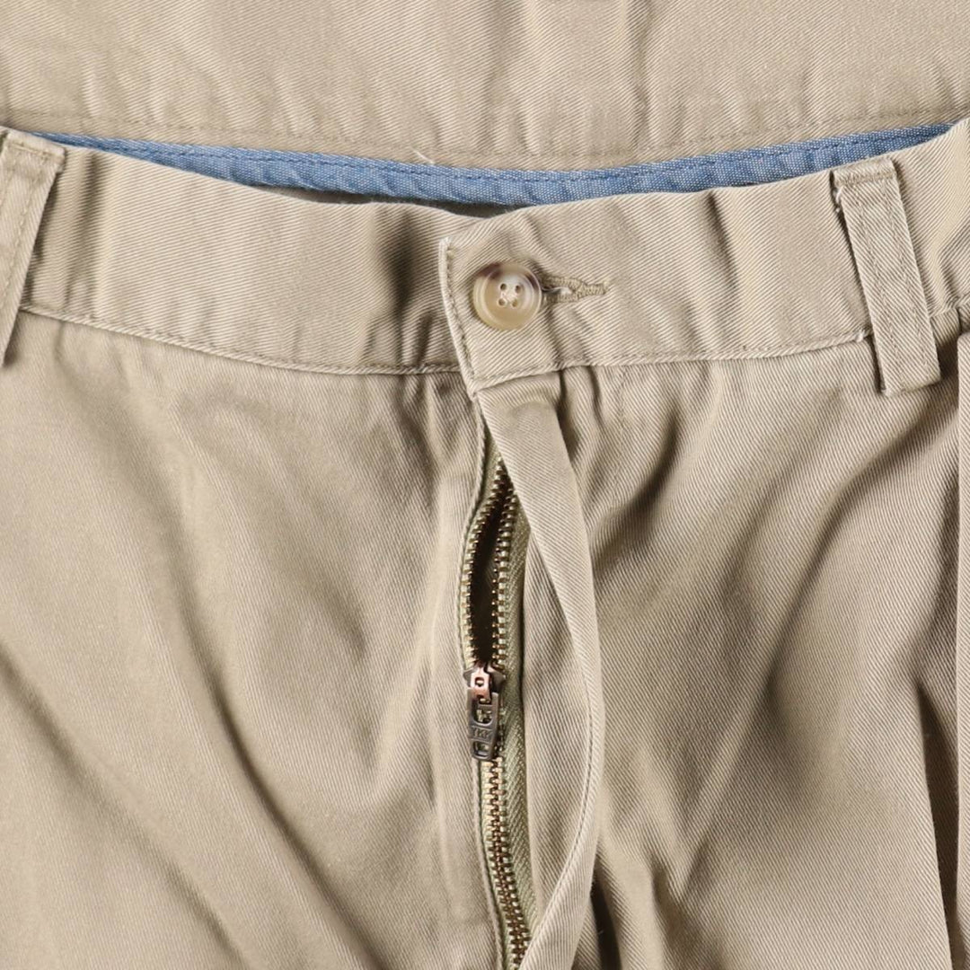 Ralph Lauren POLO RALPH LAUREN CLASSIC FIT PLEATED 9" Two-Pleat Chino Shorts (Men's W37 equivalent) cotton Beige type Vintage Second Hand