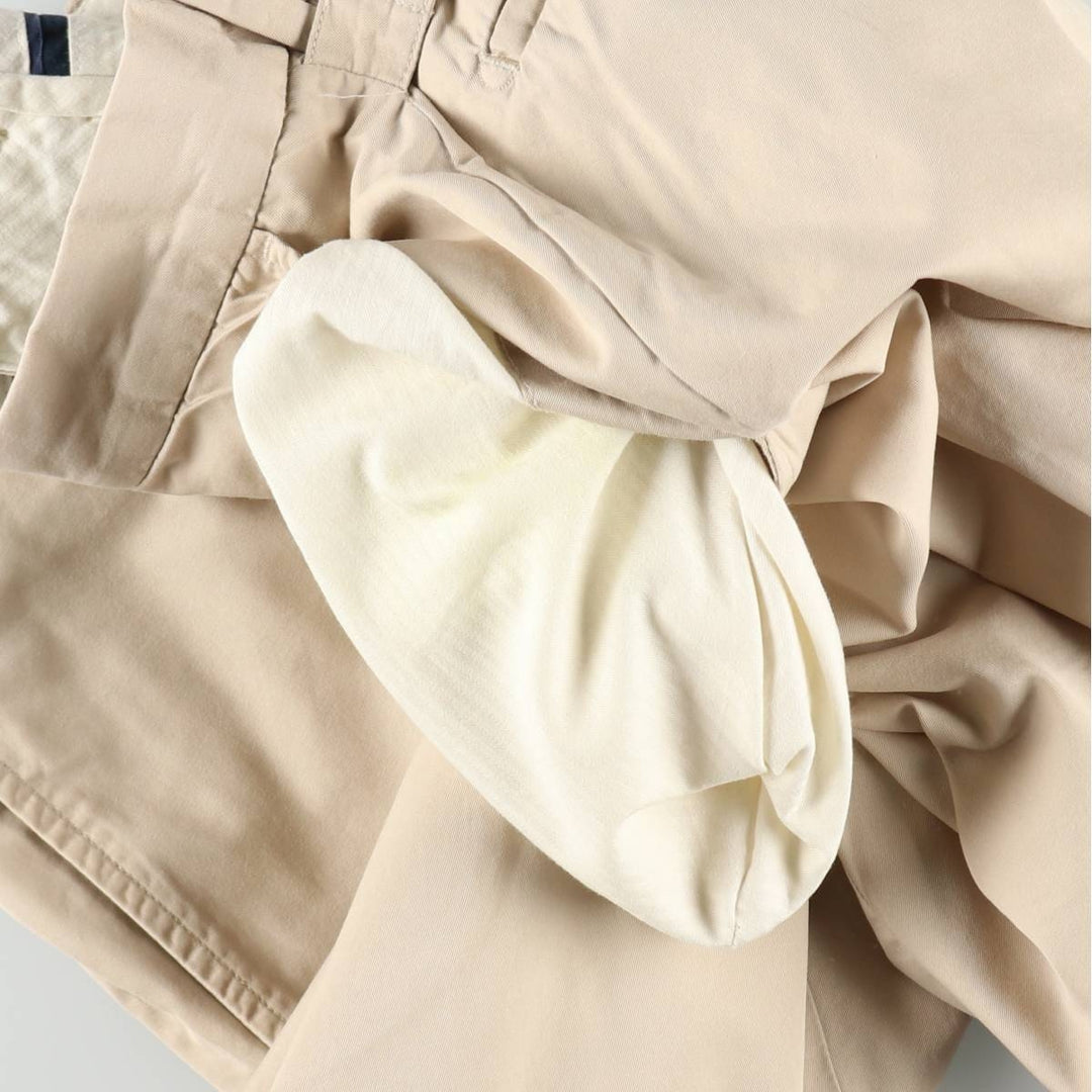 Ralph Lauren POLO by Ralph Lauren Chino Shorts, Half Pants, Men's, W32 equivalent cotton Beige type Vintage Second Hand