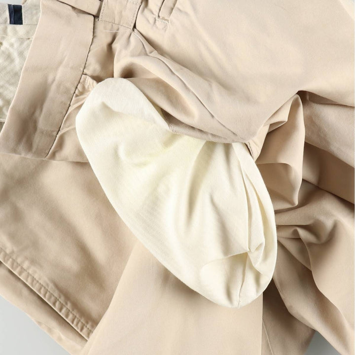 Ralph Lauren POLO by Ralph Lauren Chino Shorts, Half Pants, Men's, W32 equivalent cotton Beige type Vintage Second Hand