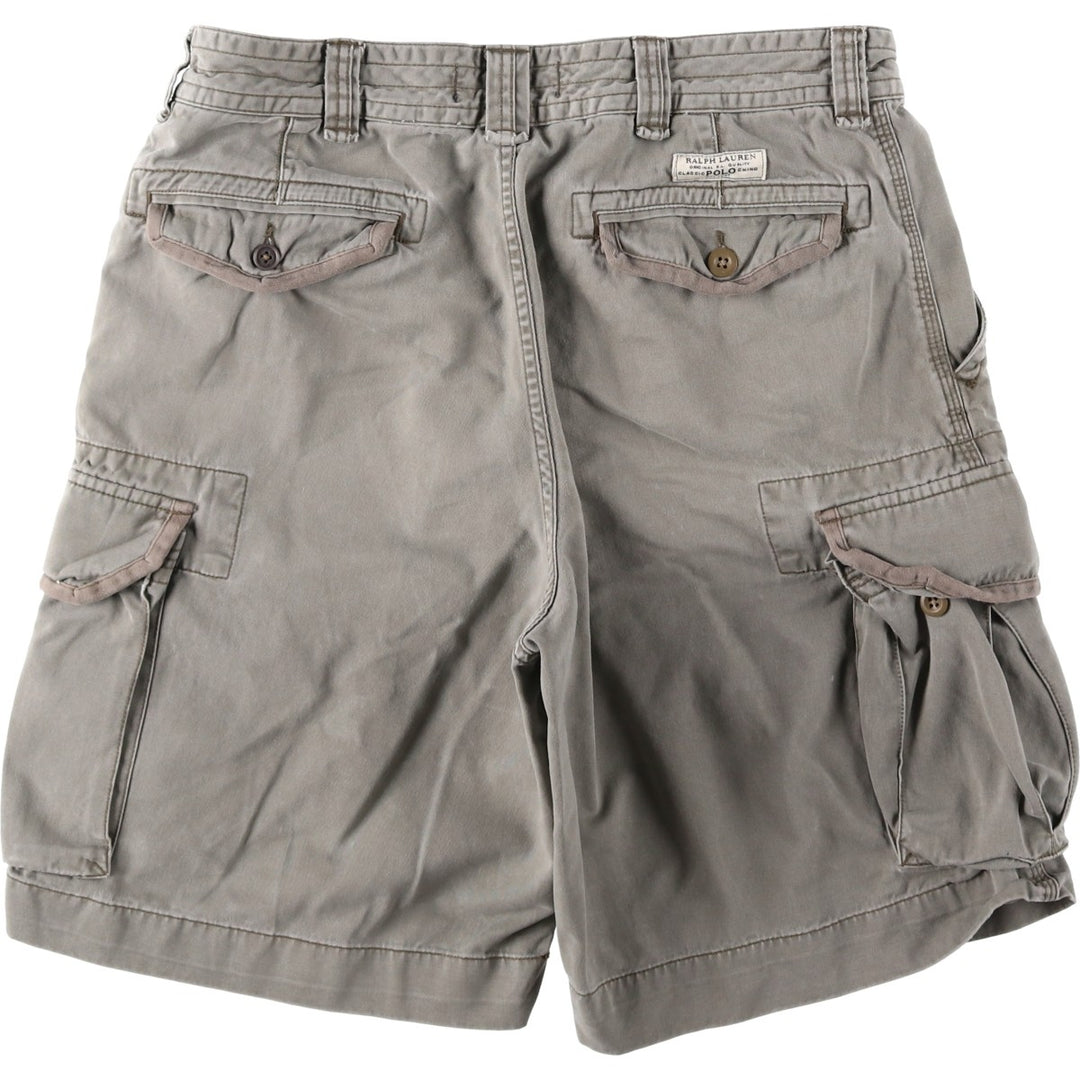 Ralph Lauren POLO by Ralph Lauren cargo shorts, short pants, men's w35 equivalent cotton gray type Vintage Second Hand