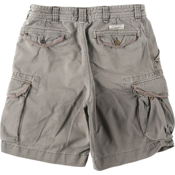 Ralph Lauren POLO by Ralph Lauren cargo shorts, short pants, men's w35 equivalent cotton gray type Vintage Second Hand