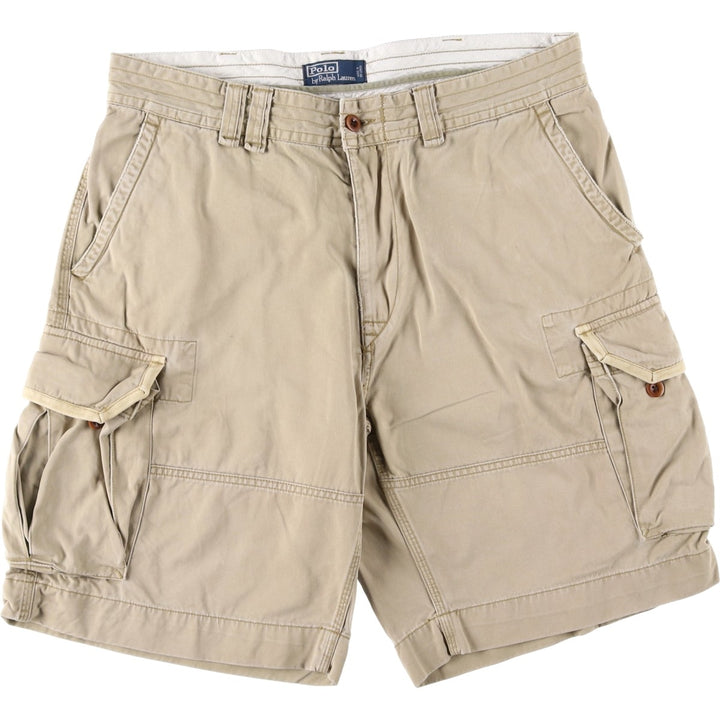 Ralph Lauren POLO by Ralph Lauren cargo shorts, half pants, men's w37 equivalent cotton Beige type Vintage Second Hand