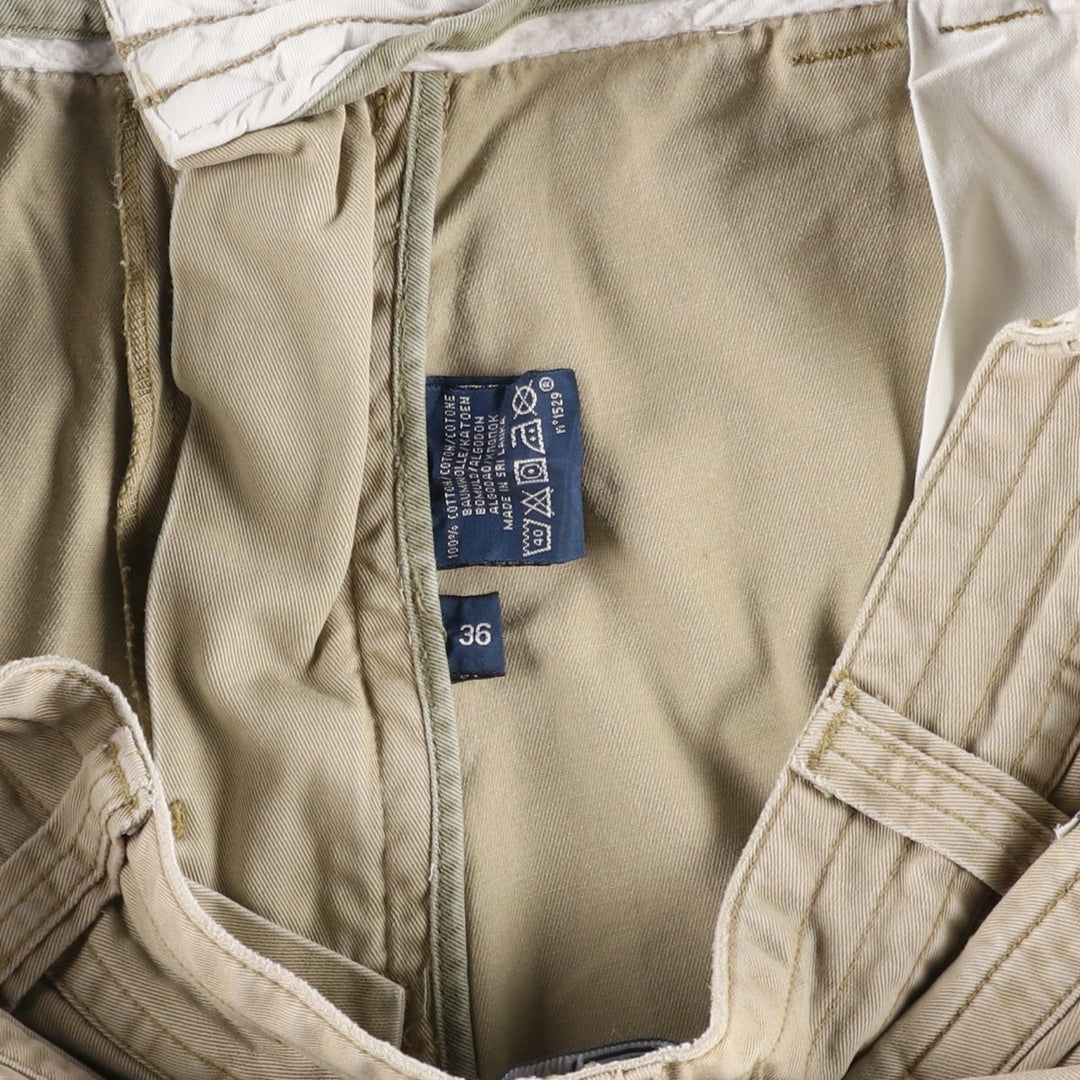 Ralph Lauren POLO by Ralph Lauren cargo shorts, half pants, men's w37 equivalent cotton Beige type Vintage Second Hand