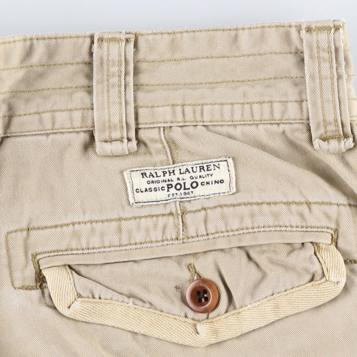 Ralph Lauren POLO by Ralph Lauren cargo shorts, half pants, men's w37 equivalent cotton Beige type Vintage Second Hand