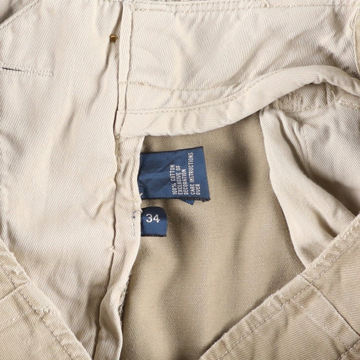 Ralph Lauren POLO by Ralph Lauren Cargo Shorts, Men's Size W35 (approx.), Vintage cotton Beige type Vintage Second Hand