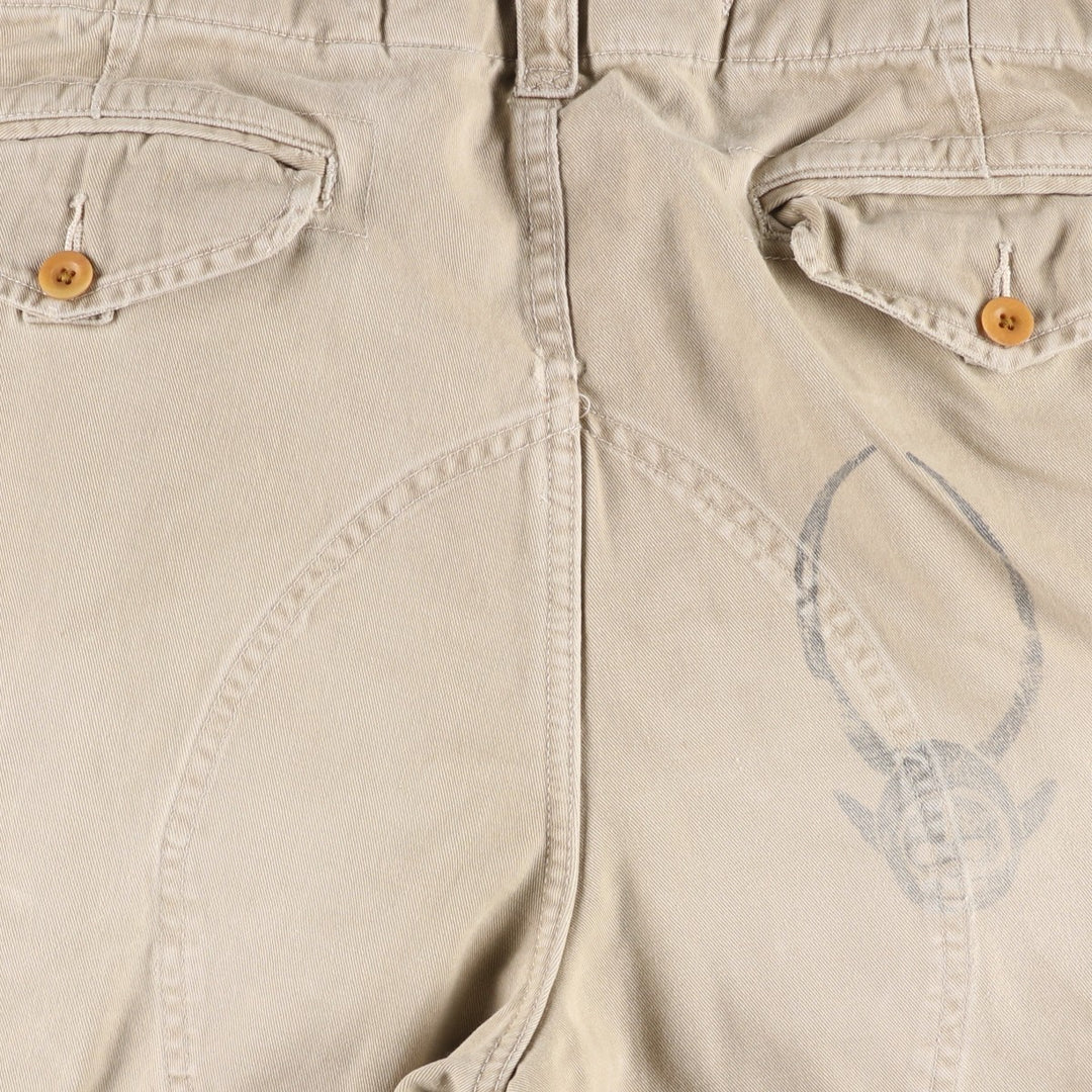 Ralph Lauren POLO by Ralph Lauren Cargo Shorts, Men's Size W35 (approx.), Vintage cotton Beige type Vintage Second Hand