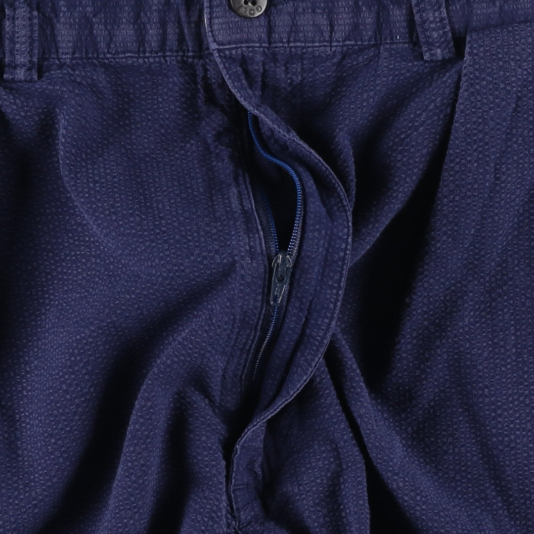 Ralph Lauren POLO GOLF seersucker shorts, men's size W35 (approx.) cotton navy blue type Vintage Second Hand