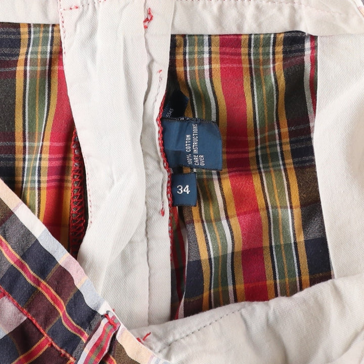 Ralph Lauren POLO by Ralph Lauren Check Pattern Cotton Shorts, Men's Size W34 (approx.) cotton multicolor Vintage Second Hand