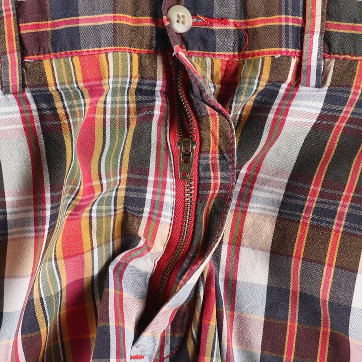 Ralph Lauren POLO by Ralph Lauren Check Pattern Cotton Shorts, Men's Size W34 (approx.) cotton multicolor Vintage Second Hand