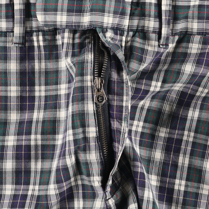 Ralph Lauren POLO by Ralph Lauren Check Pattern Cotton Shorts, Men's Size W32 cotton navy blue type Vintage Second Hand