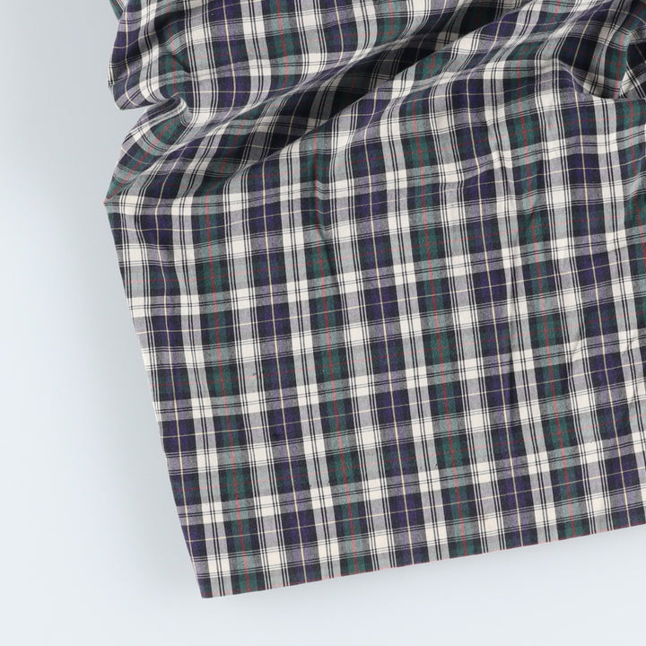 Ralph Lauren POLO by Ralph Lauren Check Pattern Cotton Shorts, Men's Size W32 cotton navy blue type Vintage Second Hand