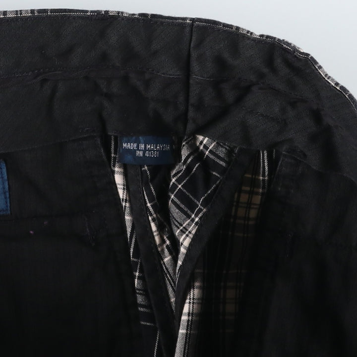 Ralph Lauren POLO by Ralph Lauren Check Pattern Shorts, Men's Size W34 (approx.) cotton black type Vintage Second Hand