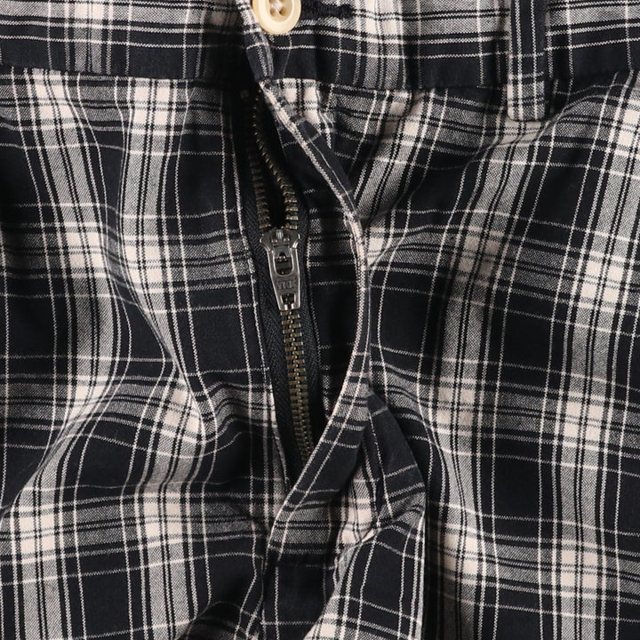 Ralph Lauren POLO by Ralph Lauren Check Pattern Shorts, Men's Size W34 (approx.) cotton black type Vintage Second Hand