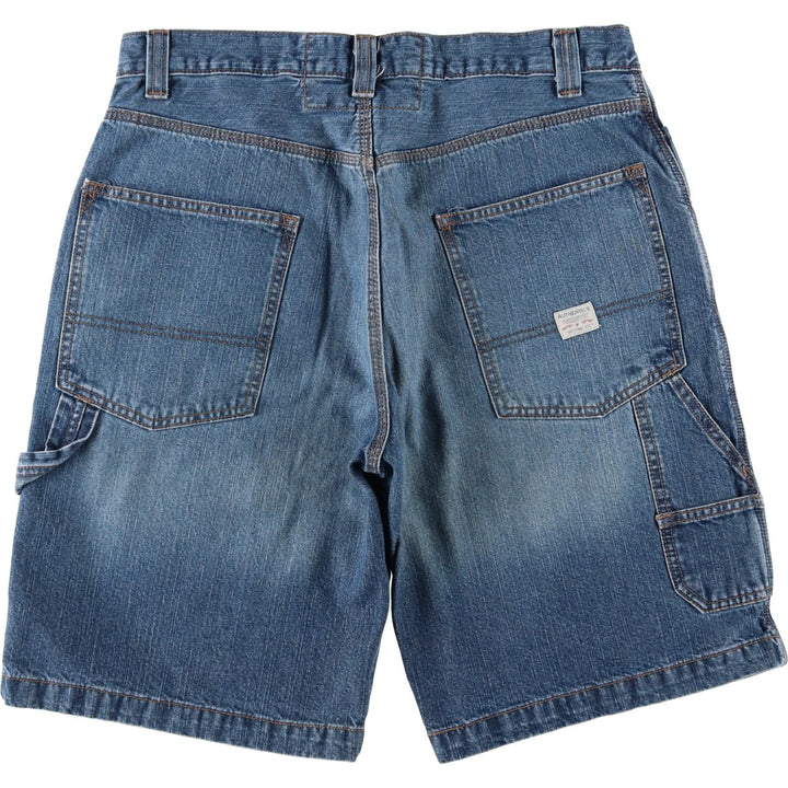 Levi's Signature Denim Painter Shorts, Men's Size W35 (approx.) cotton blue type Vintage Second Hand