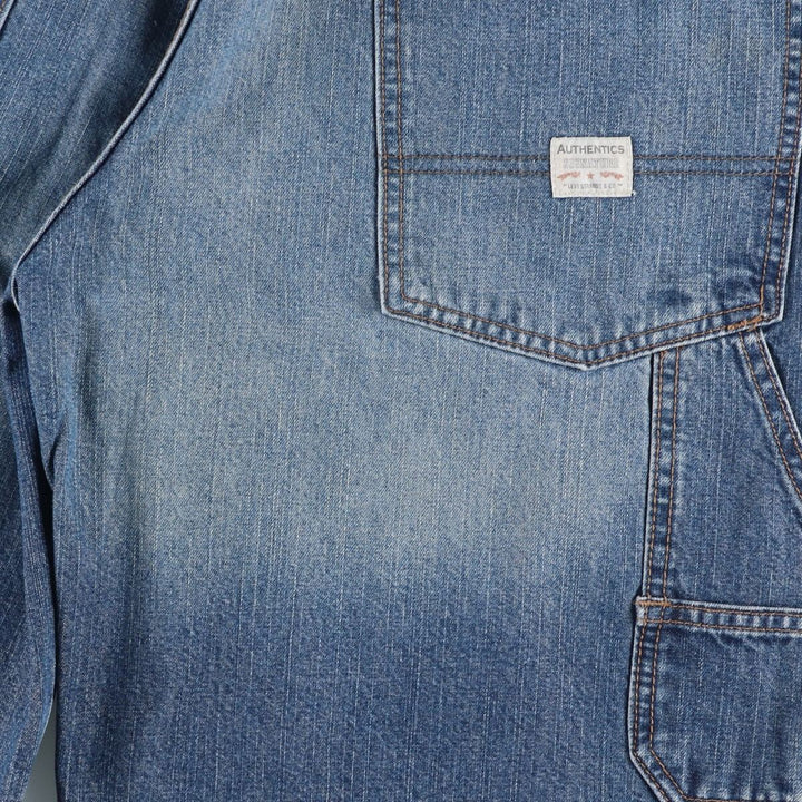 Levi's Signature Denim Painter Shorts, Men's Size W35 (approx.) cotton blue type Vintage Second Hand
