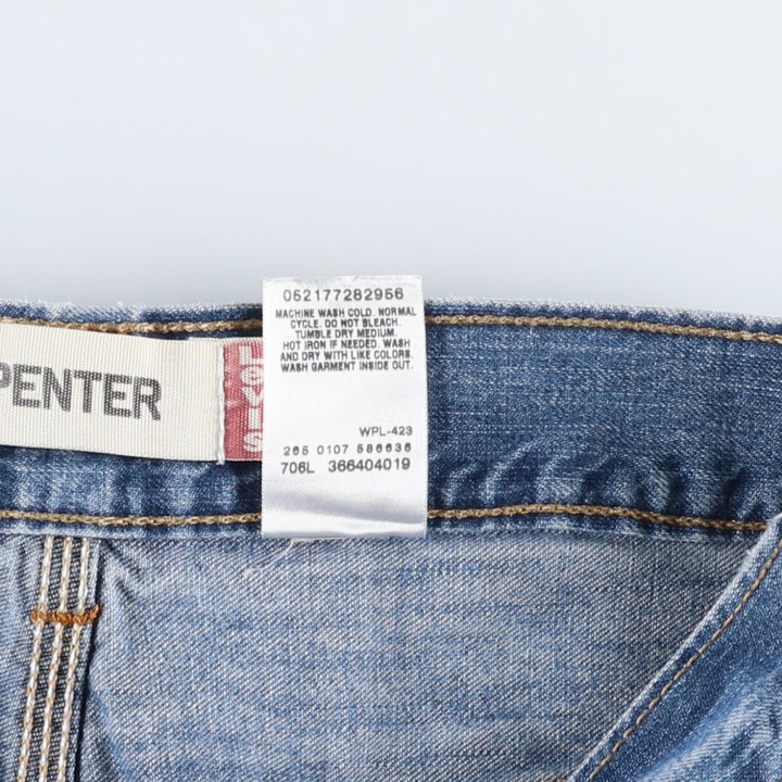 2000'S Levi's Carpenter denim shorts, men's size W31 (approx.) cotton blue type Vintage Second Hand