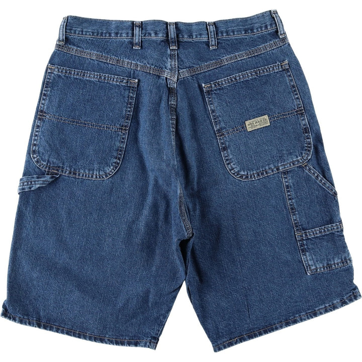 Wrangler denim painter shorts, made in the USA, men's size W34 (approx.). cotton navy blue type Vintage Second Hand