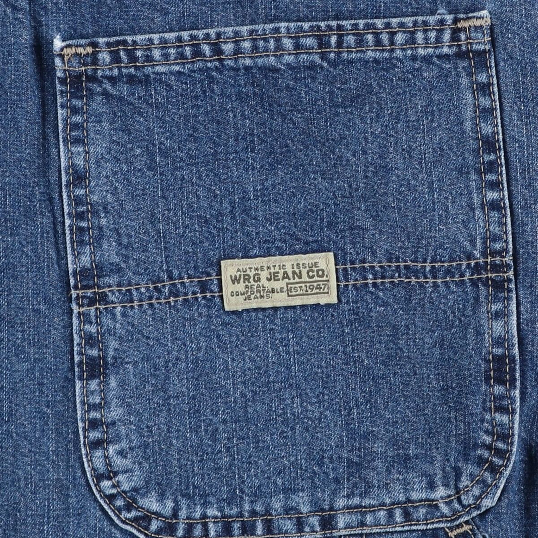 Wrangler denim painter shorts, made in the USA, men's size W34 (approx.). cotton navy blue type Vintage Second Hand