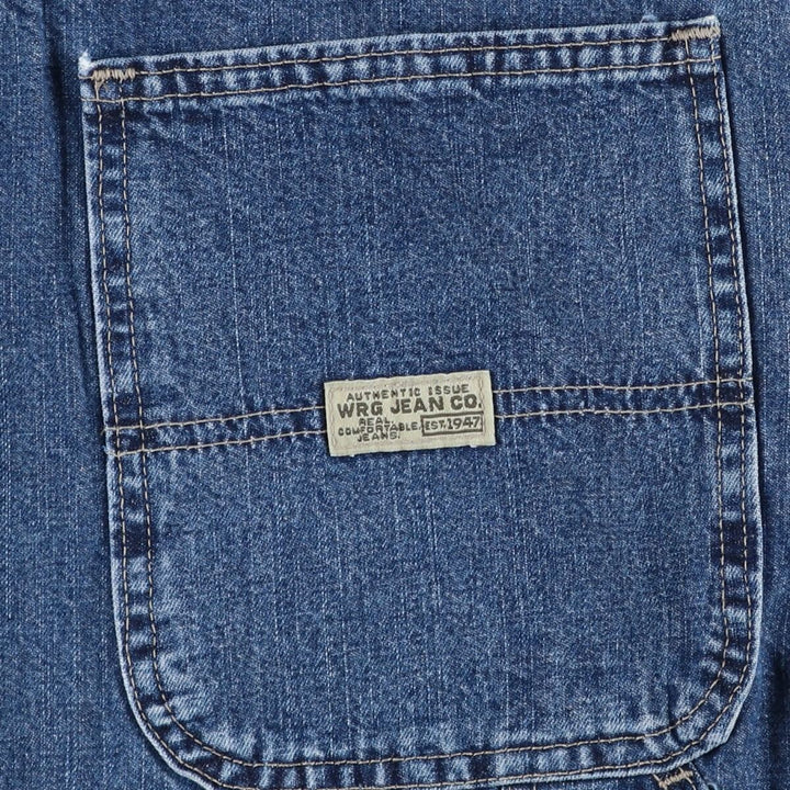 Wrangler denim painter shorts, made in the USA, men's size W34 (approx.). cotton navy blue type Vintage Second Hand