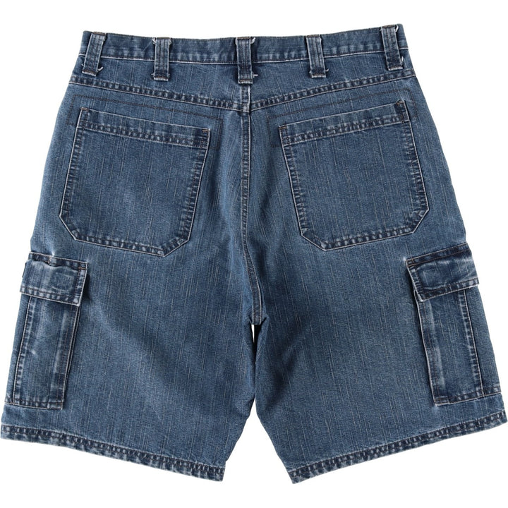 Wrangler Men's Denim Cargo Shorts, Size W36 cotton blue type Vintage Second Hand
