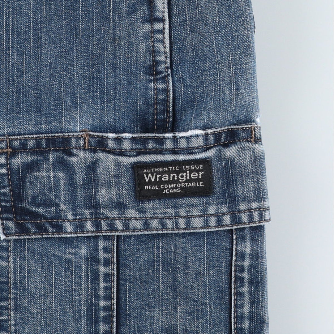 Wrangler Men's Denim Cargo Shorts, Size W36 cotton blue type Vintage Second Hand