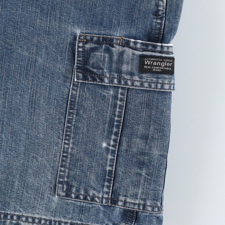 Wrangler Men's Denim Cargo Shorts, Size W36 cotton blue type Vintage Second Hand
