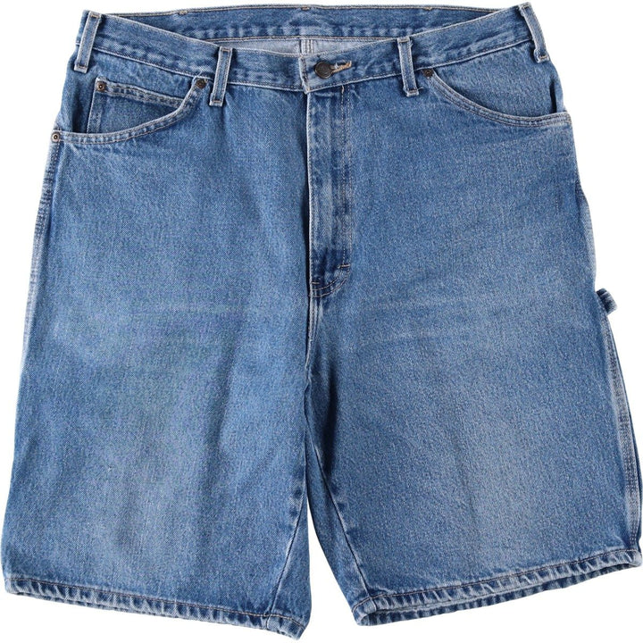 Dickies Relaxed Fit Denim Painter Shorts, Men's W36 cotton blue type Vintage Second Hand