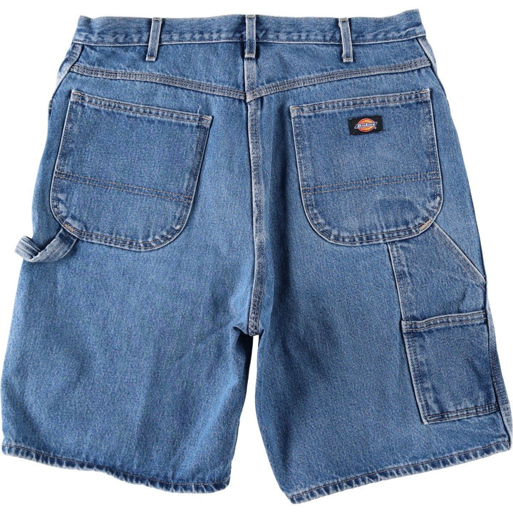 Dickies Relaxed Fit Denim Painter Shorts, Men's W36 cotton blue type Vintage Second Hand