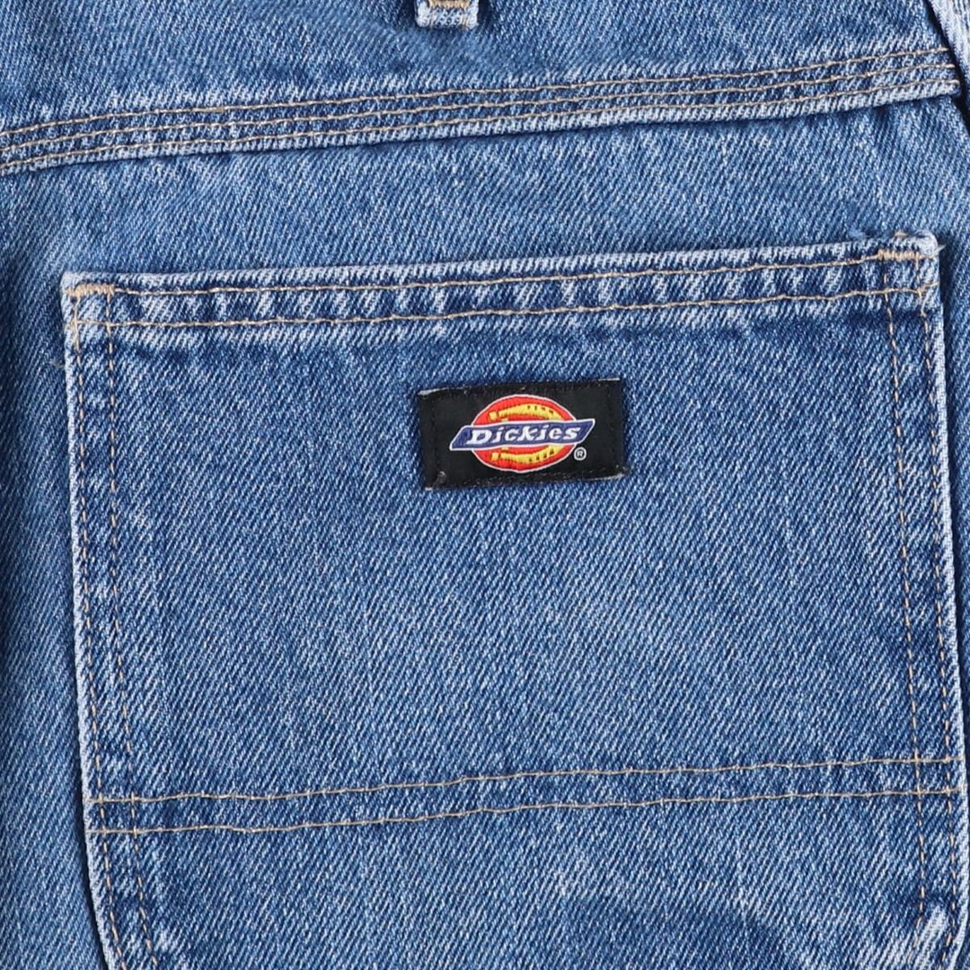 Dickies Relaxed Fit Denim Painter Shorts, Men's W36 cotton blue type Vintage Second Hand